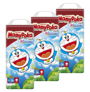 MamyPoko pañales desechables de algodón para bebés pantalones XXL tamaño 24 piezas X 3 paquetes protector contra fugas suave transpirable hecho en Japón 2025 - Product Image 5