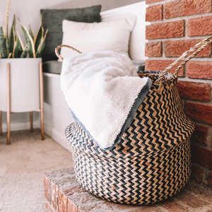 ตะกร้าเก็บหญ้าทะเลแบบเรียบง่ายงานหัตถกรรมอเนกประสงค์ทนทาน OM/ODM ผลิตในเวียดนามตัวเลือกปรับแต่งได้ - Product Image 6