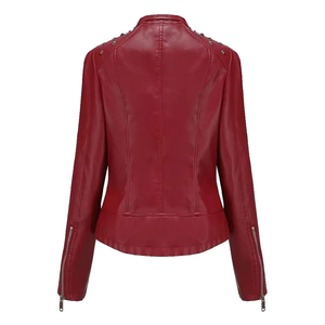 Chaqueta de Cuero Genuino de Moda 2025 para Mujer, Manga Larga, Chaqueta de Cuero Otoñal para Mujer, Chaqueta de Invierno para Mujer - Product Image 2