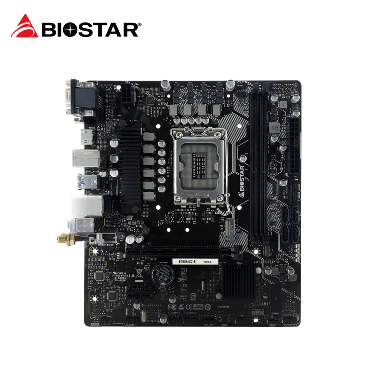 BIOSTAR B760MX2-E WIFI6 LGA1700 DDR5 Motherboard