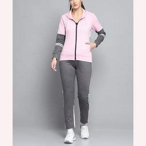 Conjunto de chándal de dos piezas para mujer, Conjunto de jogging informal con Sudadera con capucha y pantalones de chándal - Product Image 1