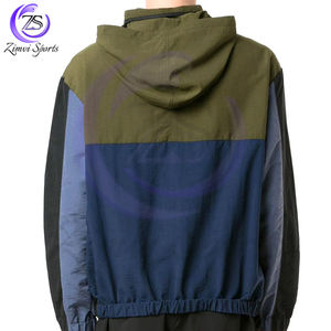 Nouvel arrivage de vêtements pour hommes à col montant personnalisés pour l'automne et le printemps vêtements de rue vestes imperméables ou coupe-vent élégantes - Product Image 4