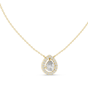 Collar con Colgante de Diamante CVD EF VVS-VS de 1.945 CT, Corte Pera Elegante, Oro de 18K, 14K, Rosa, Amarillo, Blanco, Lujoso - Product Image 1