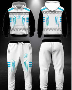 ชุดกีฬาแบบถักสำหรับผู้ชายเสื้อฮู้ดกางเกงวิ่งแบบมีฮู้ดพิมพ์ลายตัวอักษรสำหรับฤดูใบไม้ผลิฤดูใบไม้ร่วงสเวตเชิ้ตสำหรับวิ่งออกกำลังกาย - Product Image 3