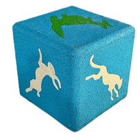 INOLP Créatures en caoutchouc moulé humide résistant aux UV EPDM+ETPU, jouets en forme d'animaux 3D, équipement de terrain de jeu extérieur, gazon artificiel