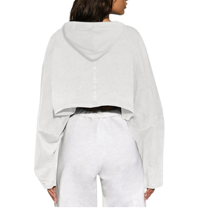 Producto más vendido, sudaderas con capucha cortas para mujer, sudaderas con capucha cortas para mujer personalizadas con su propio diseño en MOQ bajo - Product Image 2