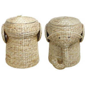 Panier de rangement polyvalent pour éléphants Solution tissée à la main pour jouets, aliments et outils de cuisine - Product Image 1