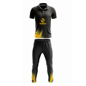 Conjunto de Uniforme de Cricket Impreso de Calidad Profesional, Incluye Camiseta y Pantalones Cortos, 100% Poliéster, Transpirable, Ligero, Colores y Logotipo Personalizables - Product Image 1