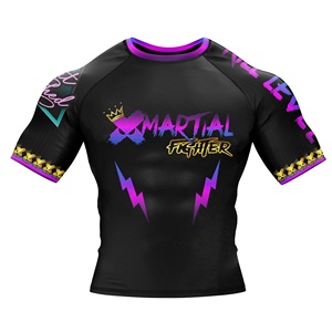 Rashguard personnalisé avec des motifs de sublimation, vente en gros, rashguard de haute qualité pour le BJJ et le MMA, rashguard de Jiu Jitsu - Product Image 1