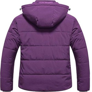 Servicio OEM, Chaqueta Impermeable de Lona de Dos Tonos Personalizada, Chaqueta de Invierno Informal con Cuello Alto y Cierre de Cremallera, Reversible, Talla XS - Product Image 4