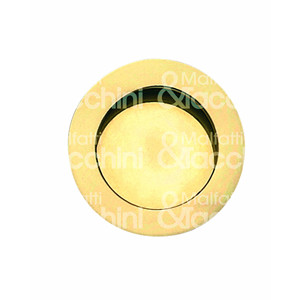 POIGNÉE ENCASTRÉE RONDE Laiton peint poli Art. 3.2701 - Product Image 1