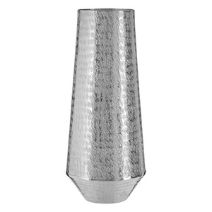 Florero moderno de metal y aluminio del mejor vendedor, decoración elegante de tamaño personalizado con logotipo para bodas, tendencia reciente, Color blanco - Product Image 4