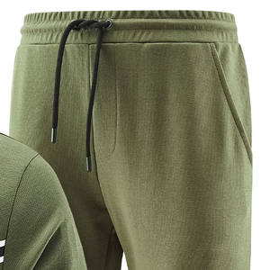 Chándal en blanco de algodón 100% personalizado de alta calidad, ropa de calle de talla grande, gimnasio, cremallera transpirable y pantalones de chándal, chándal para hombre - Product Image 2