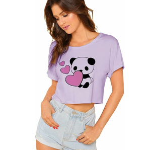 Breathable <b>Women's</b> Crop Top t <b>Shirts</b> <b>Women</b> Most Fashionable Dark Color Crop Top T <b>Shirts</b> - Product Image 5