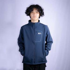 Chaqueta Softshell Ligera Informal para Hombre, Impermeable, Cortavientos, con Cuello Alto, Estampado, Relleno de Poliéster, para Exteriores - Product Image 3