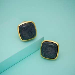 Trendy Geometric <b>Stud</b> <b>Earrings</b> Stainless Steel Plastic with Pearl Diamond Inlay Bezel Setting Religious Style for Parties 192703 - Product Image 1