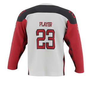 Vente en gros de maillot de hockey sur glace à sublimation personnalisé vêtements de sport durables en polyester à manches longues pour hommes séchage rapide respirant 220g - Product Image 4