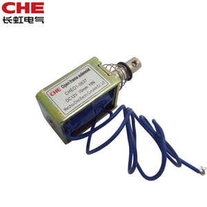 โซลินอยด์แม่เหล็กไฟฟ้ากระแสตรงแบบดัน/ดึงขนาดเล็ก CHEO1-0837 12v 24 โวลต์ คอยล์ 20 มม. ระยะชัก 20 มม. - Product Image 3