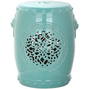 Taburetes y otomanas de exterior e interior, muebles de alta calidad, color azul cielo, a precio al por mayor, de la India - Product Image 3