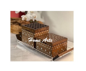 Customized Size And Shape Mabkhar Designer Bakhoor Burner With Acrylic Tray And <b>Box</b> Incense Bakhoor Incense Burner - Product Image 3