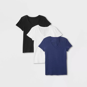 T-shirts pour femmes de qualité supérieure orientés vers l'exportation, fournisseur de t-shirts tricotés confortables et à coupe ample de l'usine de vêtements du Bangladesh - Product Image 1