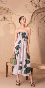 New Trendy Indian Hand <b>Block</b> Cotton Dress for Women Floral <b>Print</b> Long Stylish Summer Gown Knee-Length Party Wear Dress - Product Image 4