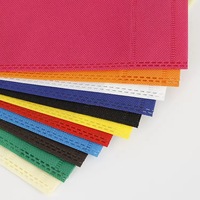 Sac écologique non tissé découpé en D, scellé par ultrasons, réutilisable, avec poignée découpée, pour salons professionnels, événements, emballage de vêtements