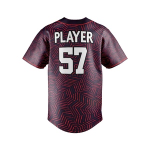 Venta al por mayor de Jersey de béisbol para hombre personalizado sublimación color logotipo diseño patrón uniforme de béisbol - Product Image 2