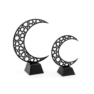 Eid Al-Fitr Decor Tabletop Center Piece Ramadan Decor Moon-Shaped Adornment Islamic Celebration Adornments in Attractive Price - Product Image 2