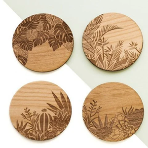 Mantel Individual de Madera de Mango y Acacia con Diseño Floral, Ecológico, Tamaño Personalizado para Bebidas Calientes/Frías, Uso en Hogar, Hotel, Restaurante, Venta al por Mayor - Product Image 6