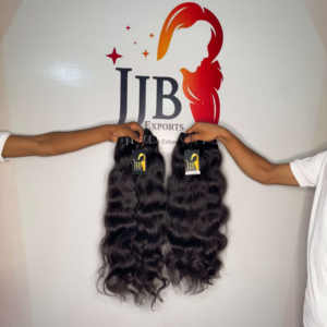 มัดผมมนุษย์ผมลอนแบบช่อผมธรรมชาติแบบคู่จากผมอินเดีย100% - Product Image 1