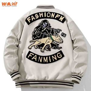 Veste universitaire pour homme de marque OEM avec patch en chenille, vêtements de rue, broderie en cuir de baseball, logo personnalisé, vestes universitaires d'hiver - Product Image 3