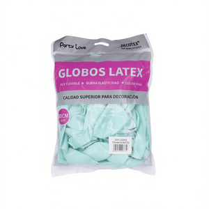 Palloncini in lattice Party Love 30cm Tiffani Pastel, confezione da 50 pezzi, decorativi - Product Image 2
