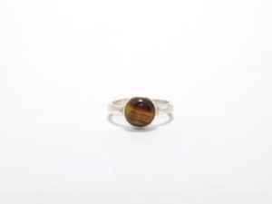 Minimalist Natural Tiger <b>Eye</b> Stone Ring Yellow Gemstone Rings Pure 925 Sterling Silver Premium Quality Rings Wholesale Factory - Product Image 2