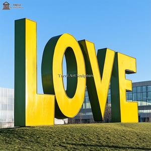 Estatua personalizada Park Metal Art Word Escultura <span class=keywords><strong>de</strong></span> carta <span class=keywords><strong>de</strong></span> amor <span class=keywords><strong>de</strong></span> acero inoxidable - Product Image 2