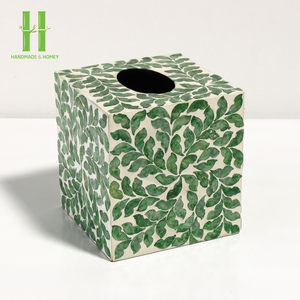 Tendance chaude nacre boîte de papier de soie Rectangle porte-boîte vadrouille fait à la main en gros fournisseur du Vietnam - Product Image 1