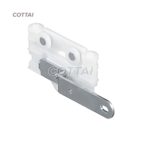 Componentes de la riel derecha del sistema de cortinas White Master Carrier