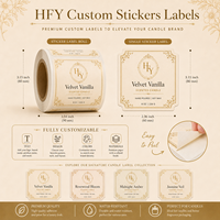 Étiquettes autocollantes personnalisées mates pour bougies, en vinyle imperméable, pour pots et bouteilles d'aromathérapie, logo imprimé, rouleau d'étiquettes de parfum