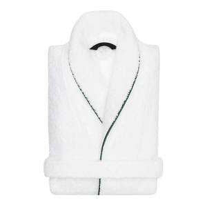 Peignoir de luxe blanc en coton pour hôtel Kimono en tissu éponge en peluche doux Robe de spa Vêtements de maison Séchage rapide Respirant à manches longues Unisexe OEM - Product Image 1