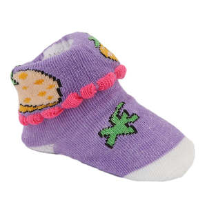 Newborn <b>Booties</b> - Purple - Product Image 1