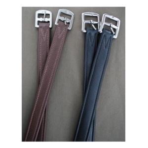 Estribo de Cuero Color Marrón, Estribo de Cuero Liso, Hebilla de Acero Inoxidable Sólido, Estribo de Cuero Personalizado - Product Image 5