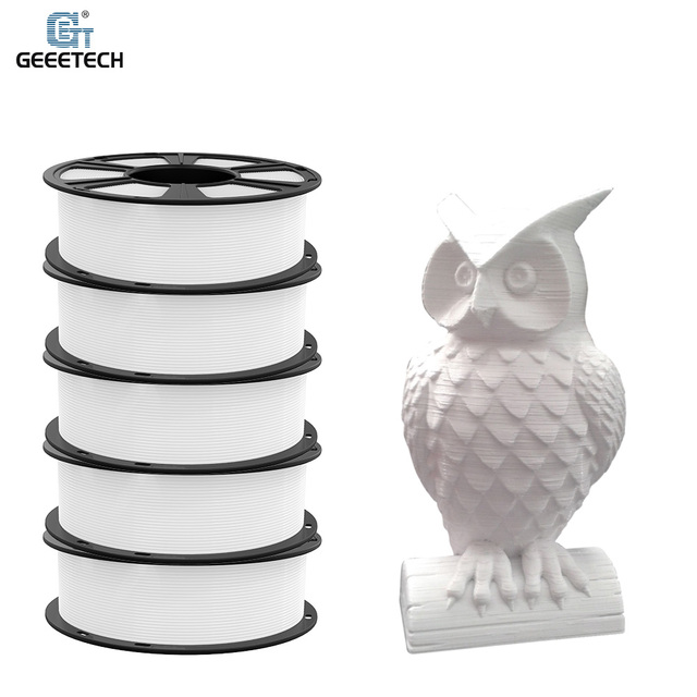 PLA Bundle Matte White Filament 1.75mm 5 Rolls (5KG ) Β±0.03mm Accuracy | 3D Printer Filament for Decorative FDM Printing