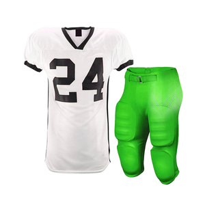 Ensemble d'uniformes de football américain respirants de haute qualité Maillots vierges de grande taille par sublimation pour des conceptions personnalisées - Product Image 1
