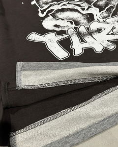 ปรับแต่งบุรุษผ้าฝ้ายเสื้อยืดแขนยาวพิมพ์ดิจิตอลเสื้อยืดสองชั้นที่กําหนดเองเสื้อยาวผ้าลูกฟูกน้ําหนักหนัก - Product Image 5