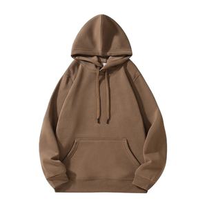 เสื้อฮู้ดผู้ชายแนวสตรีท500 GSM เสื้อมีฮู้ดผ้าคอตตอนผ้าฟลีซหนา100% เสื้อสวมหัวโอเวอร์ไซส์ผู้จำหน่ายระดับมืออาชีพ - Product Image 1