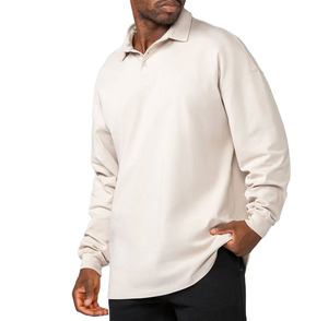 Camisetas de Rugby Personalizadas 2025 con Letras Bordadas en Chenilla, Manga Larga, Estilo Urbano, Holgadas, para Polo, para Hombre, Populares, de Lona, OEM - Product Image 1