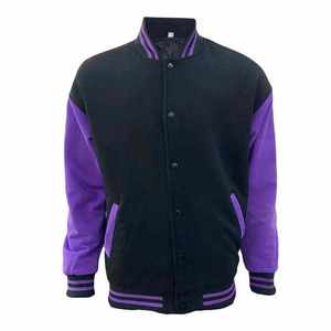 OEM <b>Men's</b> High Quality Varsity <b>Jacket</b> Custom Baseball Letterman Plus Sizes Camouflage Formal Chenille Embroidery <b>Leather</b> Sleeves - Product Image 1