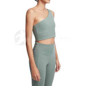 Entraînement sans couture solide femmes Fitness costume ensembles Spandex/Polyester séchage rapide Gym Yoga ensemble avec taille élastique marque privée - Product Image 2