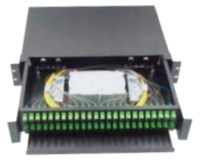 2x16 PLC Cassette Terminal Box SC Rack Mount Fiber Optical PLC ODF Splitter FTTH LC Connector FC Type 19 Inch Distribution Frame