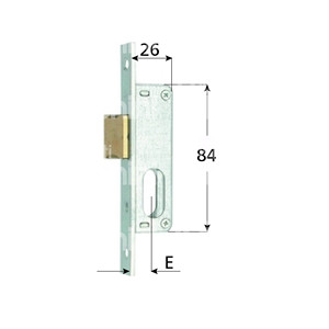 ตัวล็อคสำหรับวงกบมีเพียงสลักรูปวงรีเท่านั้น - Product Image 1